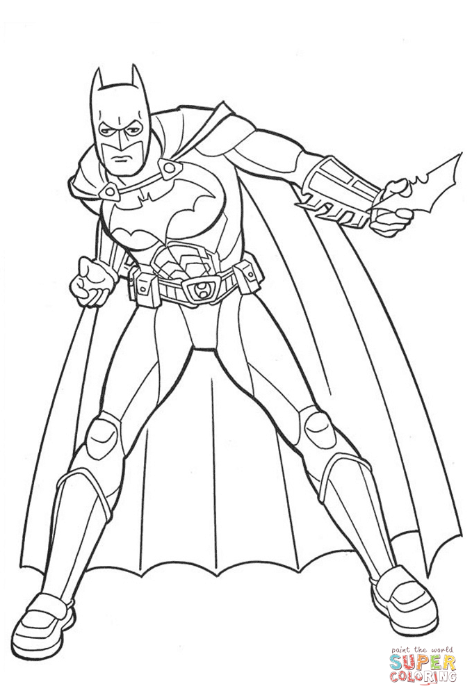 679x1007 Batman, The Caped Crusader From Batman Coloring Page Batman