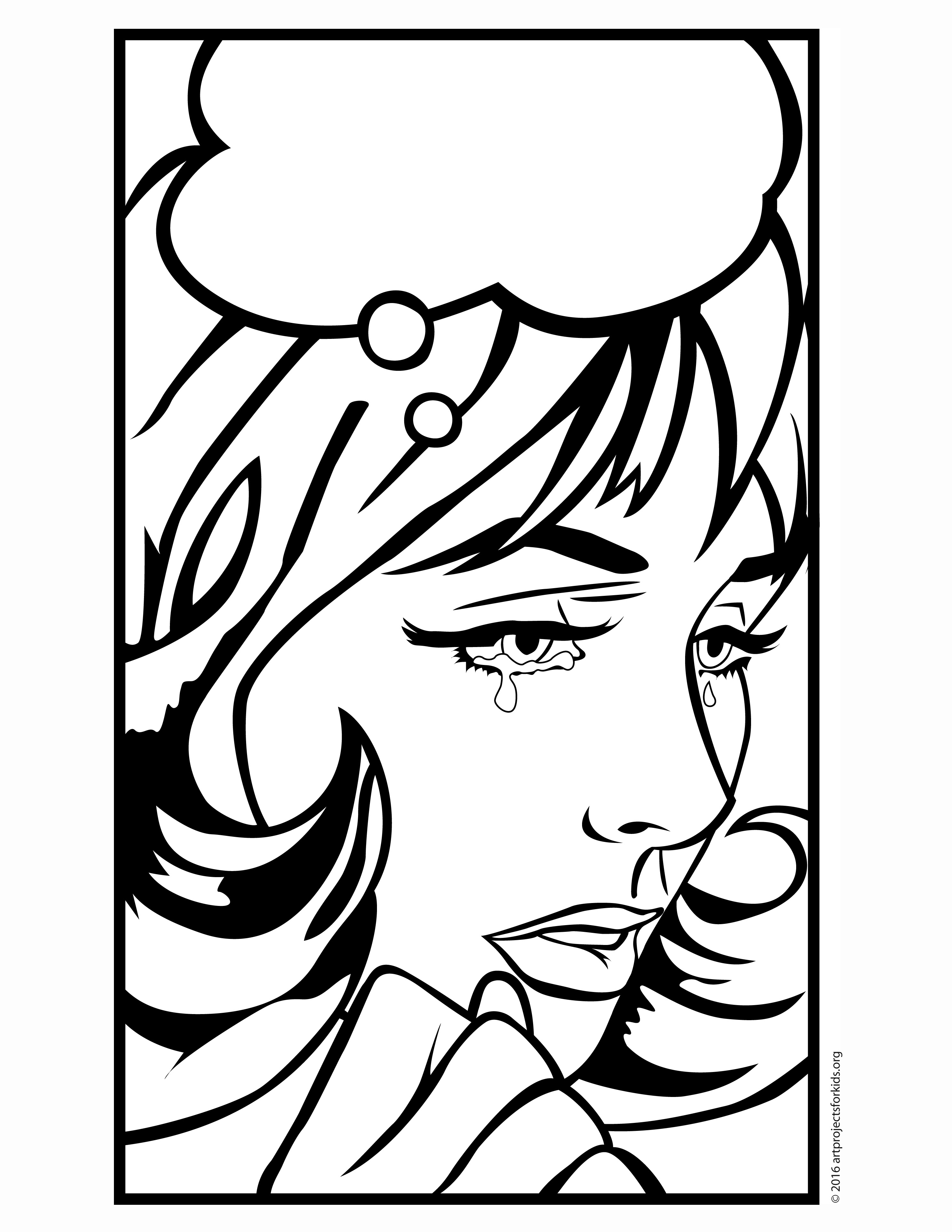 2975x3850 Pop Art Coloring Page