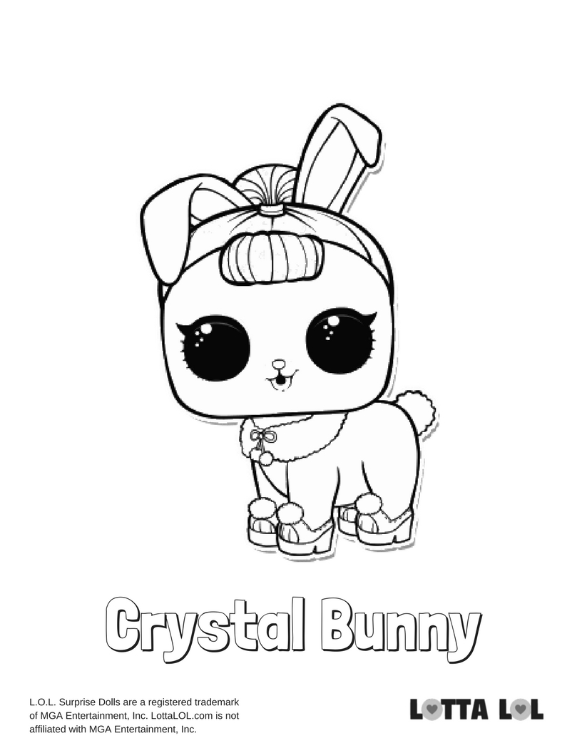 816x1056 Crystal Bunny Lol Surprise Doll Coloring Page Lotta Lol