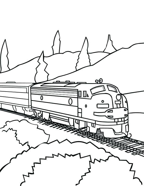 600x776 Freight Train Coloring Sheets