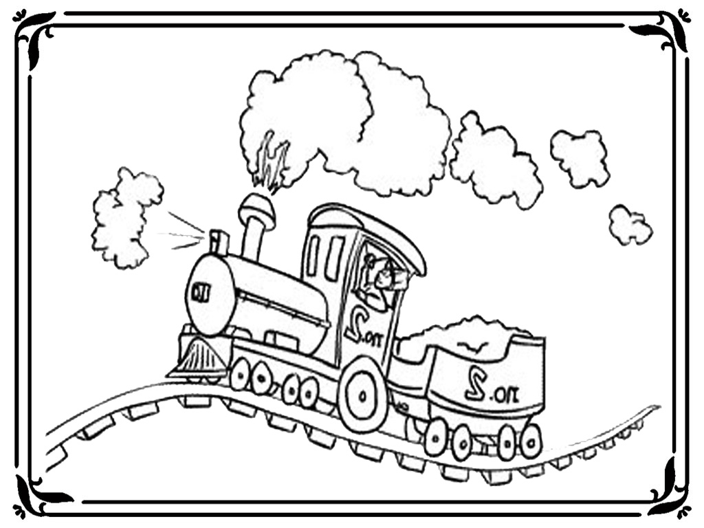 1024x768 34 Diesel Train Coloring Pages, Free Coloring Pages Printable