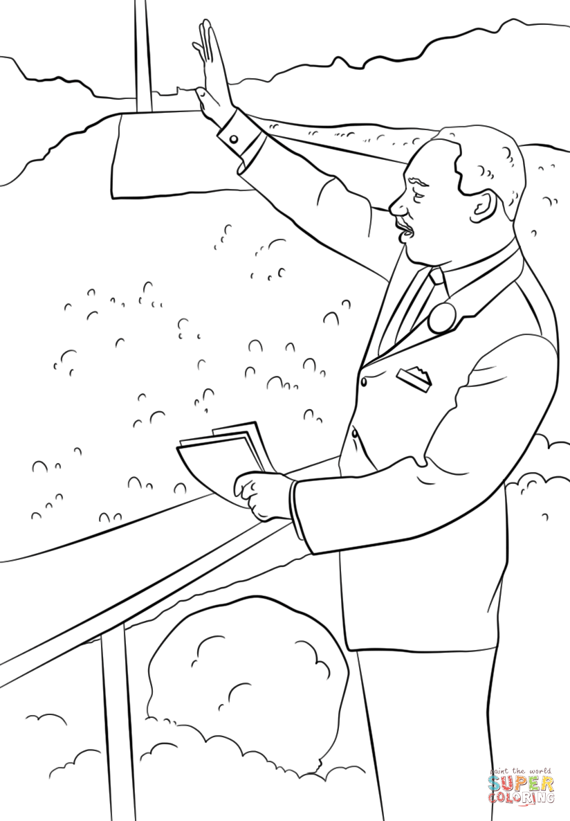 824x1186 I Have A Dream Coloring Pages