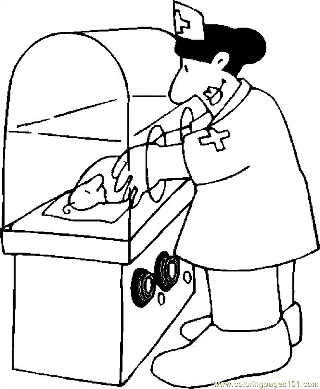 650x790 Baby In Incubator 1 Coloring Page