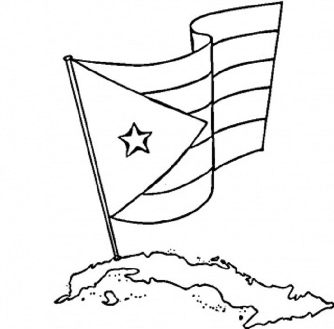676x665 National Flag Of Cuba To Color Free Coloring Pages