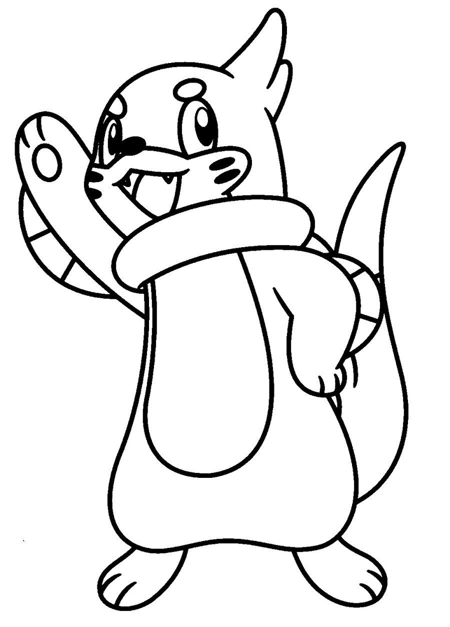 900x1253 Buizel Coloring Pages Color Bros