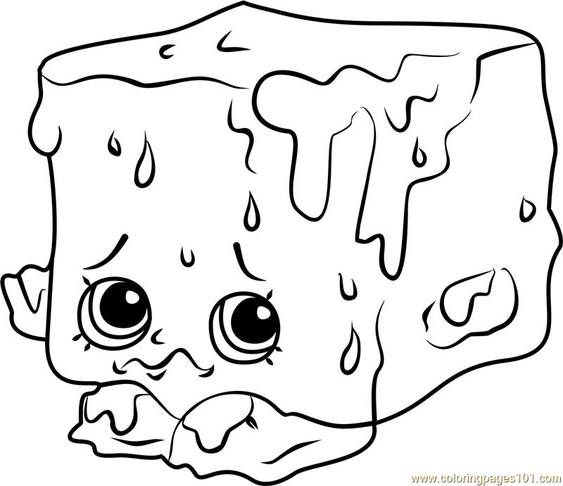 800x691 Cool Cube Shopkins Coloring Page