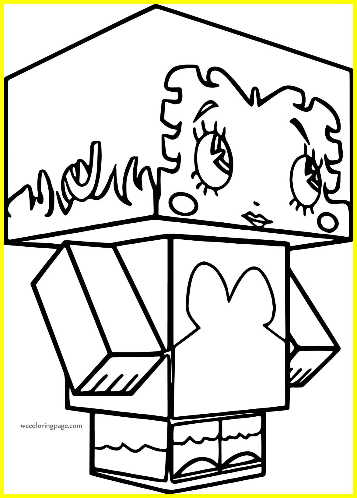 1173x1635 Minecraft Horse Coloring Page