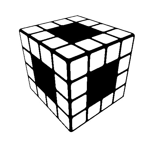 505x470 Rubik's Cube Coloring Page Rubiks Cube Coloring Page Coloringcrew