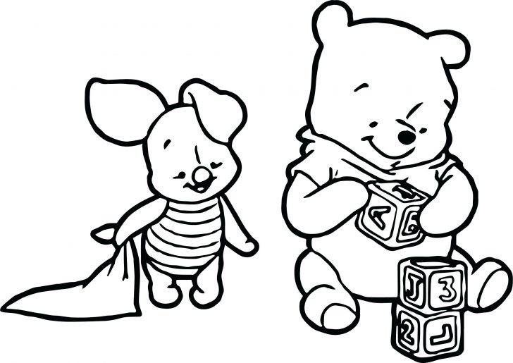 728x515 Coloring Pages For Kids Pdf Baby Piglet The Pooh Play Cube Page