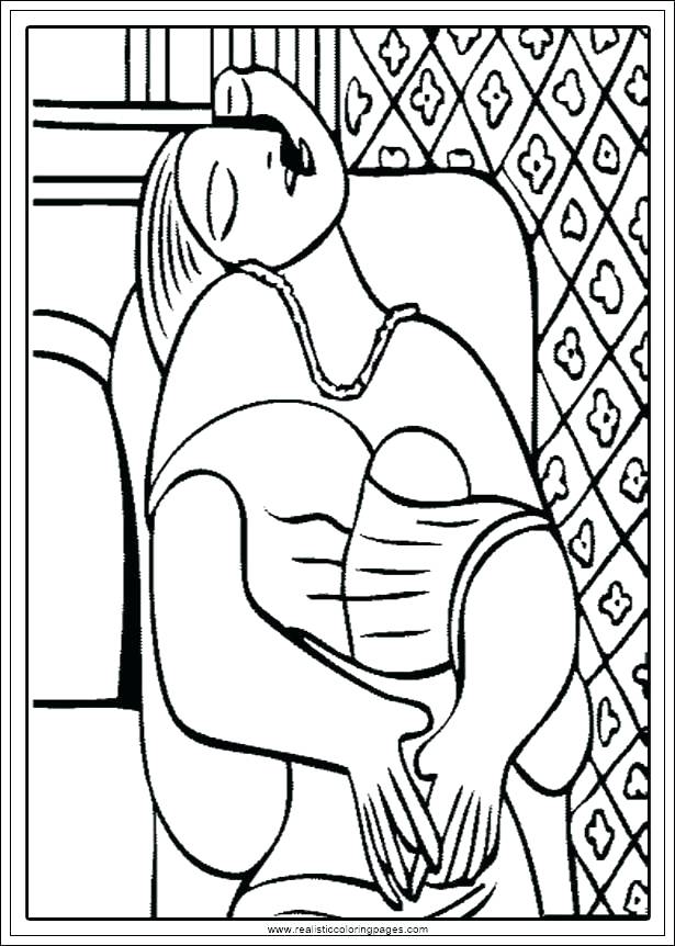 615x862 Pablo Picasso Coloring Pages Coloring Pages Free Coloring Sheets