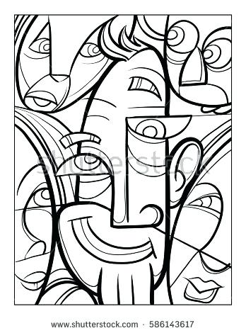 348x470 Pablo Picasso Coloring Pages Coloring Pages Printable Also Face