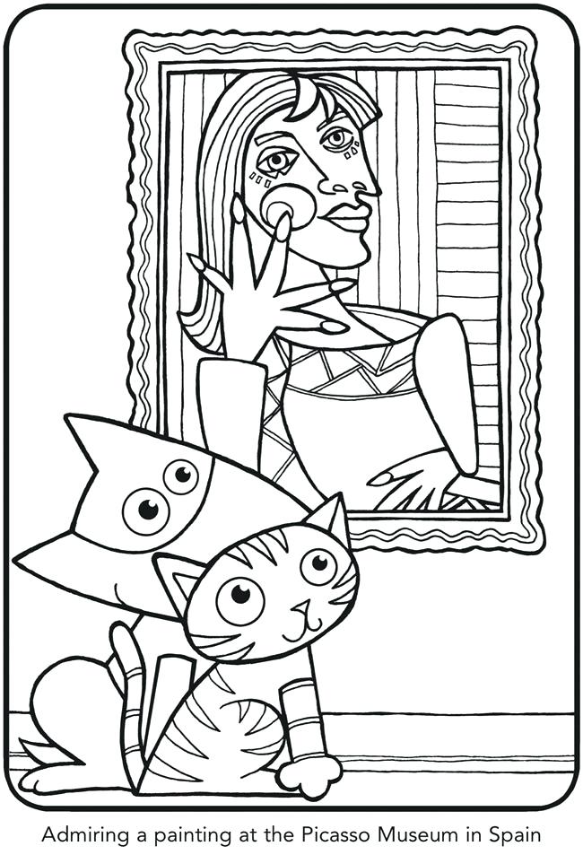 650x953 Picasso Coloring Sheets Full Size Of Coloring Pages Free