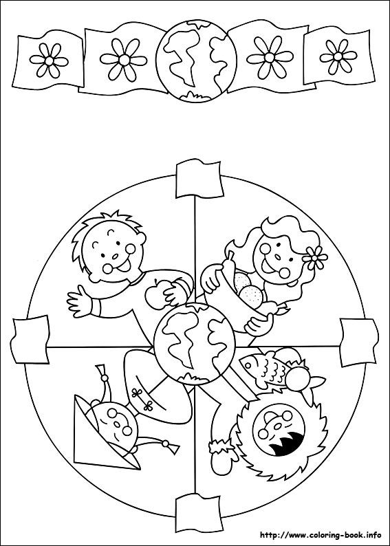 Cultural Diversity Coloring Pages