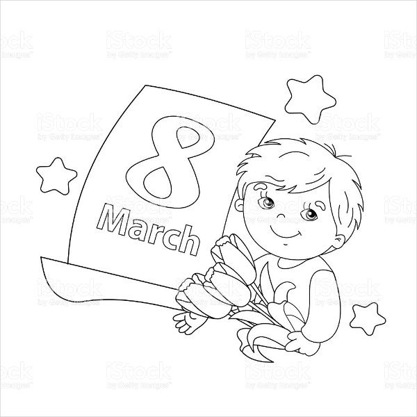 600x600 Women's Day Coloring Pages Free Amp Premium Templates