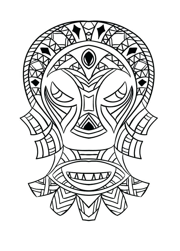 736x1029 African Mask Coloring Pages Good Culture Coloring Pages