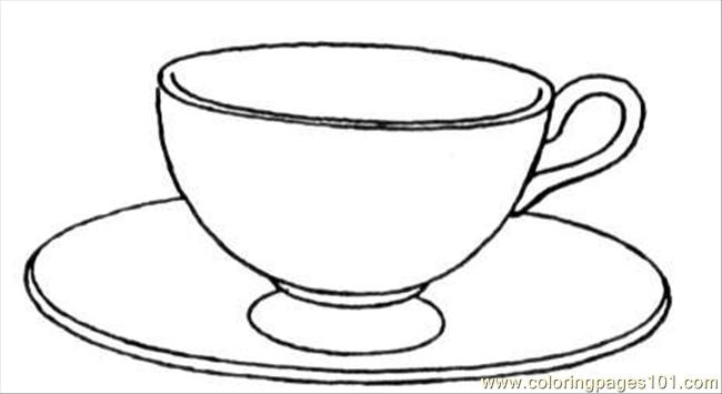 Cup Coloring Page