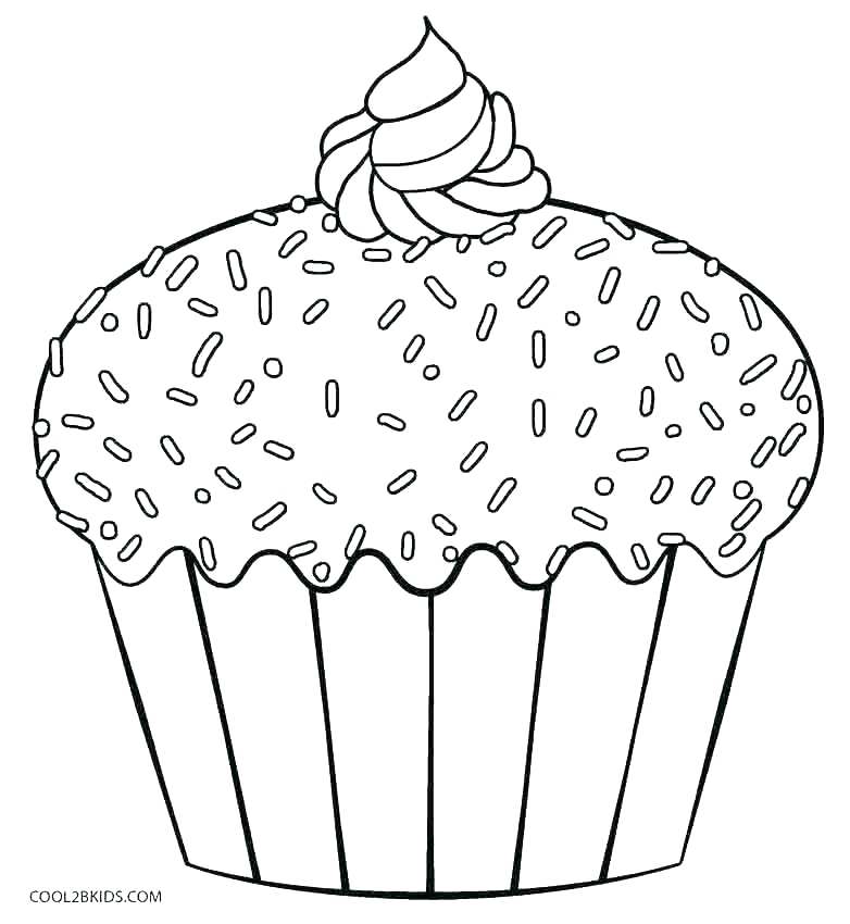 782x850 Cupcake Coloring Pages Print Cupcake Coloring Pages Simple Cupcake