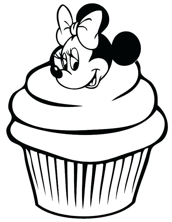 600x776 Cupcake Coloring Pages Printable Coloring Cute Cupcake Cupcake