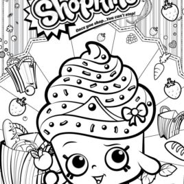 268x268 Print Shopkins Cupcake Queen Coloring Pages Free Printable