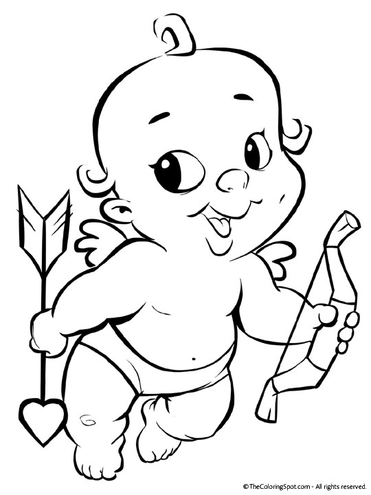 540x720 Valentine Cupid Coloring Pages Best Cupid Coloring Pages 72