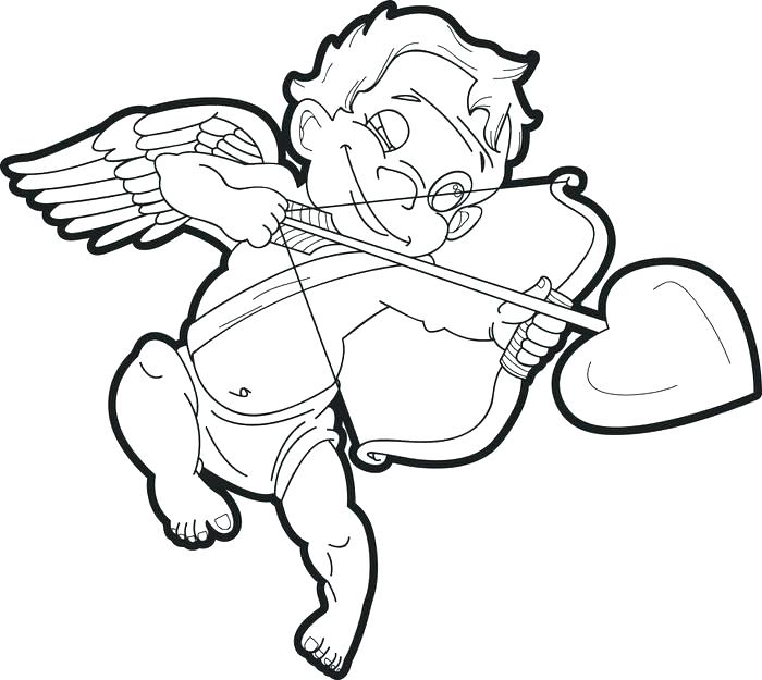 700x625 Cupid Coloring Pages Cupid Coloring Sheets Angel Of Love Lovely