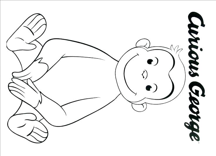 736x531 Curious George Coloring Pages Free Curious Coloring Pages Curious
