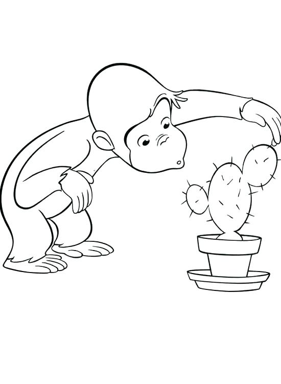 550x751 Curious George Coloring Sheets Curious Curious George Printable