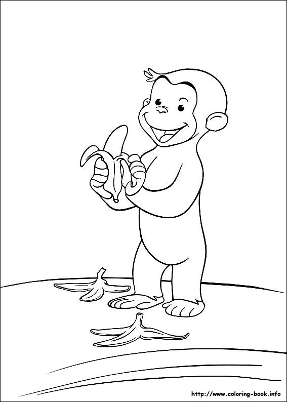 567x794 Curious George Children's Crafts Amp Color Pages