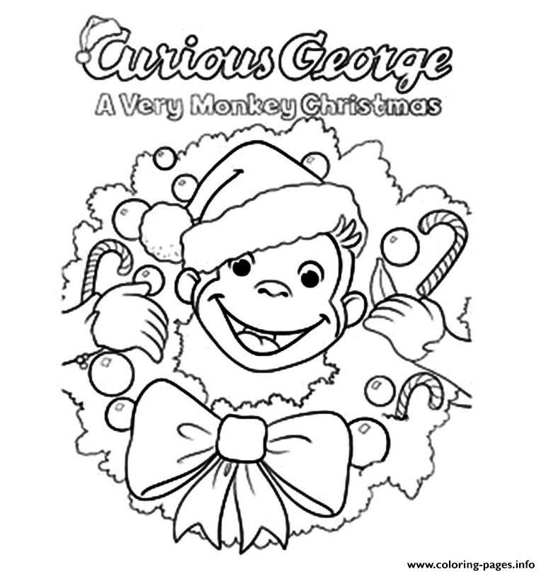 771x811 Christmas Curious George Sae99 Coloring Pages Printable