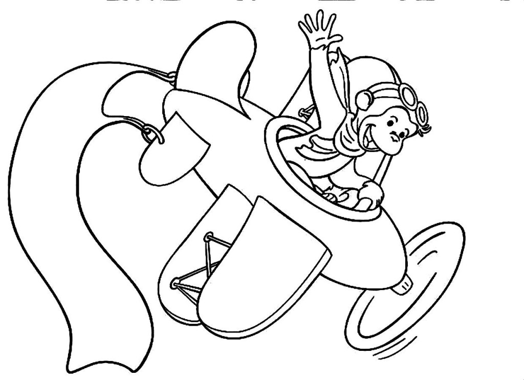 1024x743 Curious George Coloring Pages To Download And Print For Free