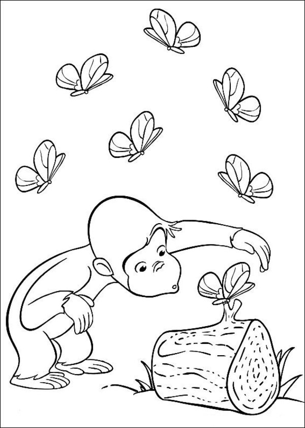 600x840 Curious George Coloring Pages 360coloringpages