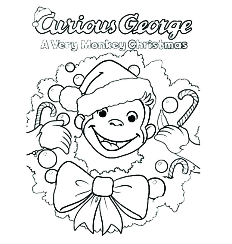 771x811 Curious Color Pages Free Coloring Printable Page Curious George