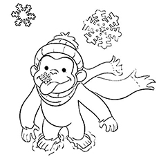 Curious George Halloween Coloring Pages