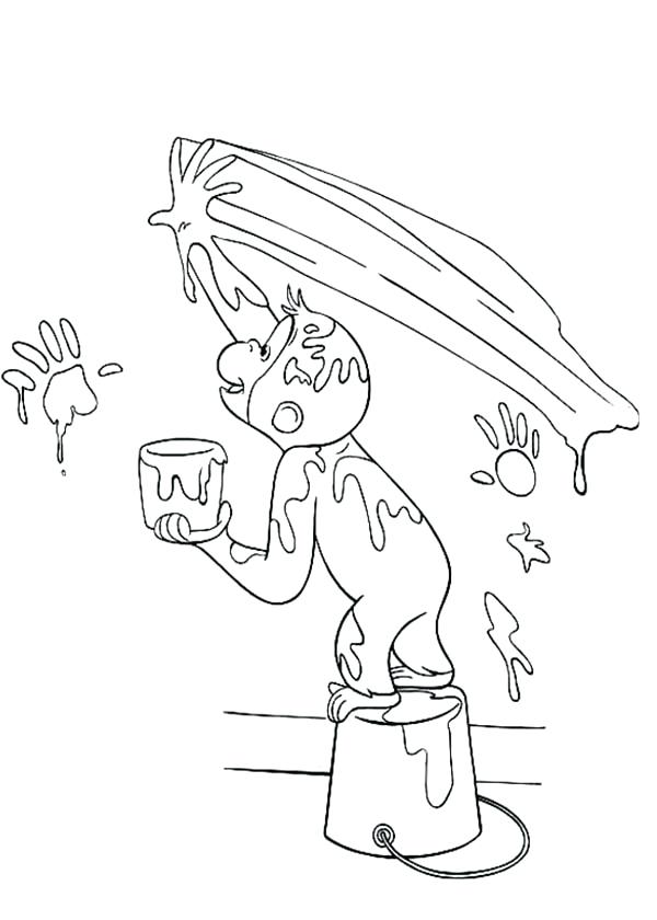 600x840 Curious George Coloring Pages Coloring Pages Eating Ice Cream