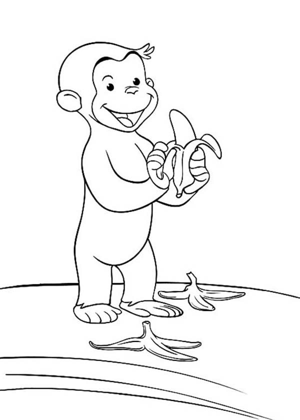 600x840 Curious George Halloween Coloring Pages 504832