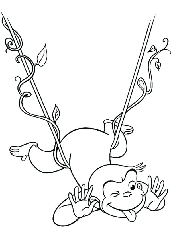 600x840 Curious George Coloring Pictures