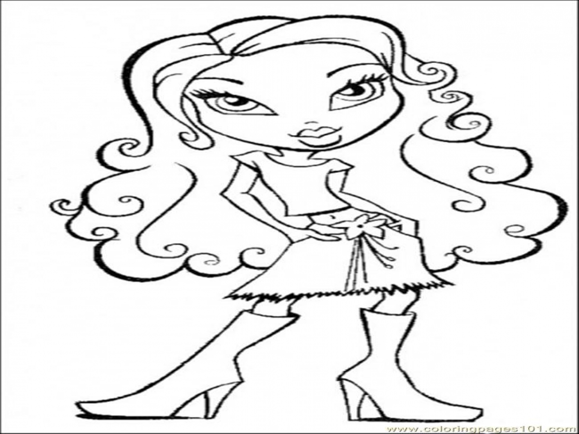 1152x864 Hair Coloring Pages Curly