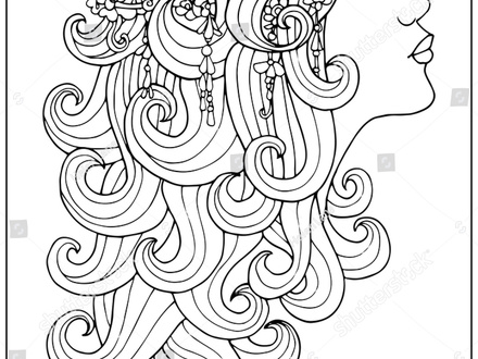 440x330 Taylor Swift Curly Hair Coloring Page Color Luna, Hair Coloring