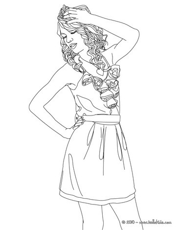 364x470 Taylor Swift Curly Hair Coloring Pages