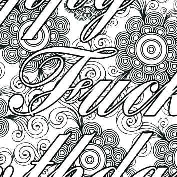 354x354 Free Printable Curse Word Coloring Pages