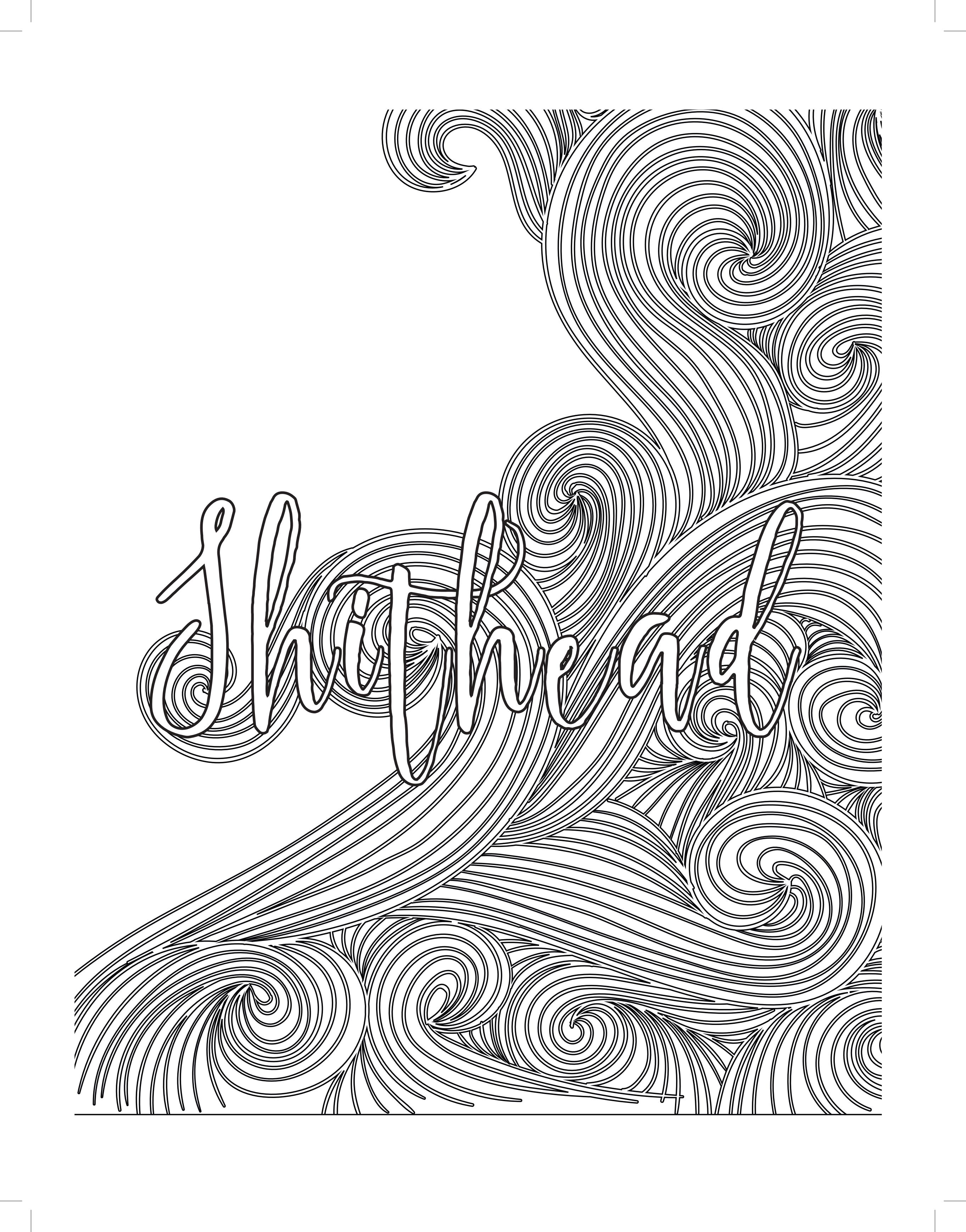 2725x3475 Free Printable Coloring Pages For Adults Ly Swear Words Of Word 1