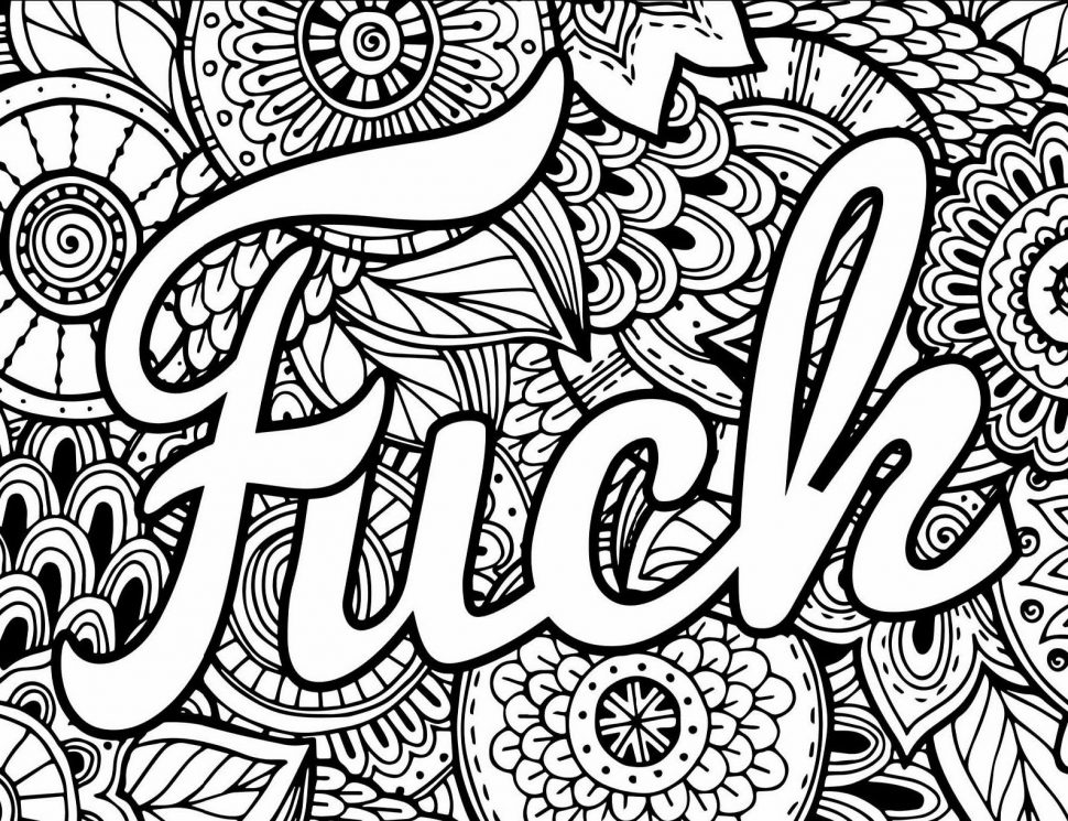 970x745 Curse Word Coloring Pages Printable Coloring 91f9omc27jl
