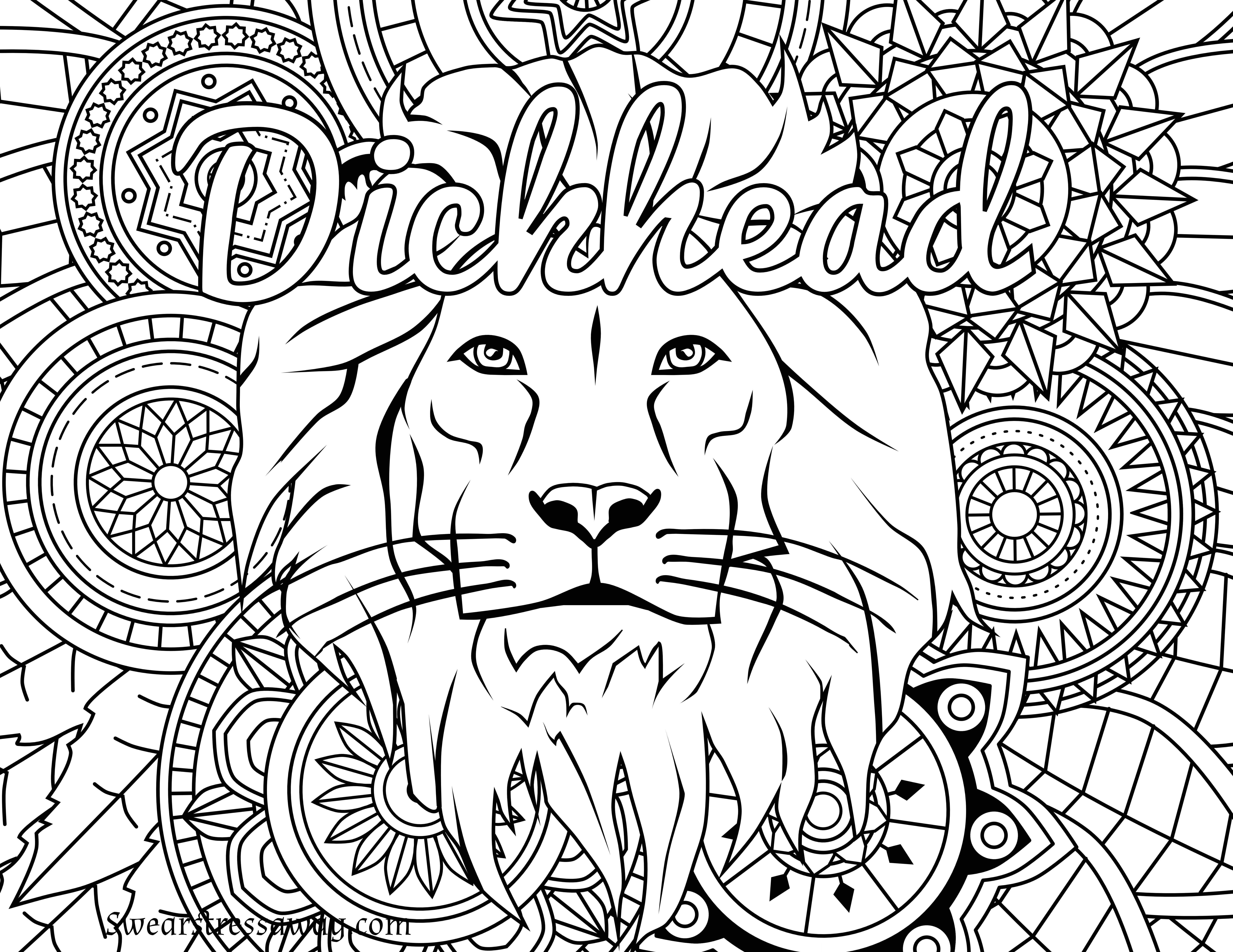 6900x5328 Important Swearing Coloring Pages Printable Fr