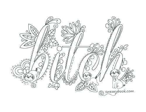 500x386 Curse Word Coloring Book