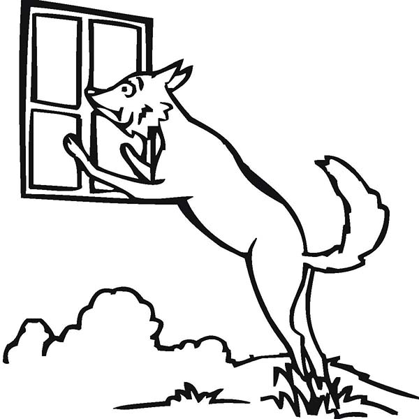 600x600 Window Coloring Pages