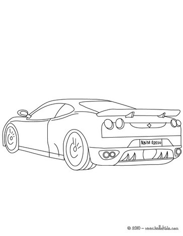 364x470 Ferrari F430 Coloring Pages