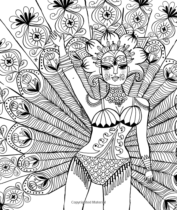 600x713 Just Add Color Carnival 30 Original Illustrations To Color