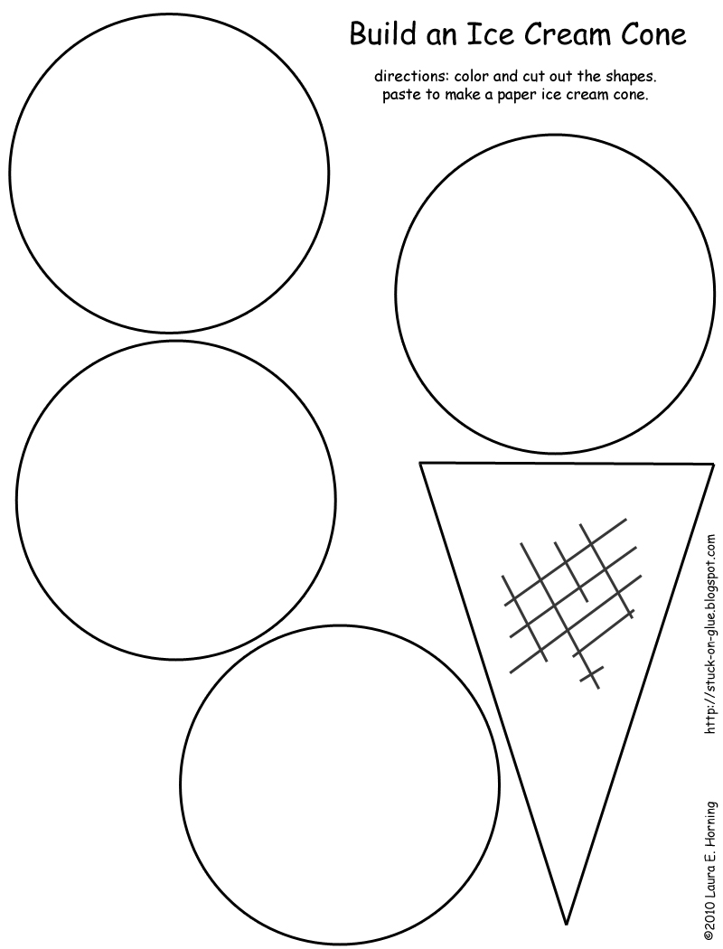 800x1050 Ice Cream Cone Cut And Paste Sca Kindergarten