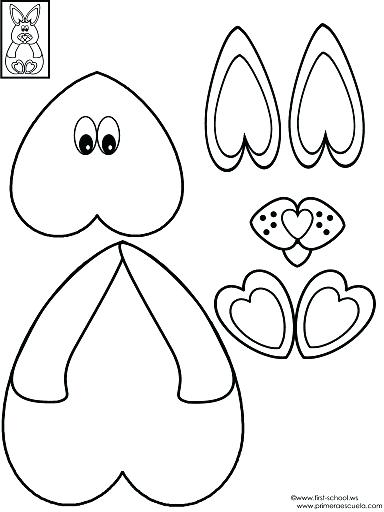 384x512 Thanksgiving Coloring Pages Cut And Paste Cut Paste Bunny