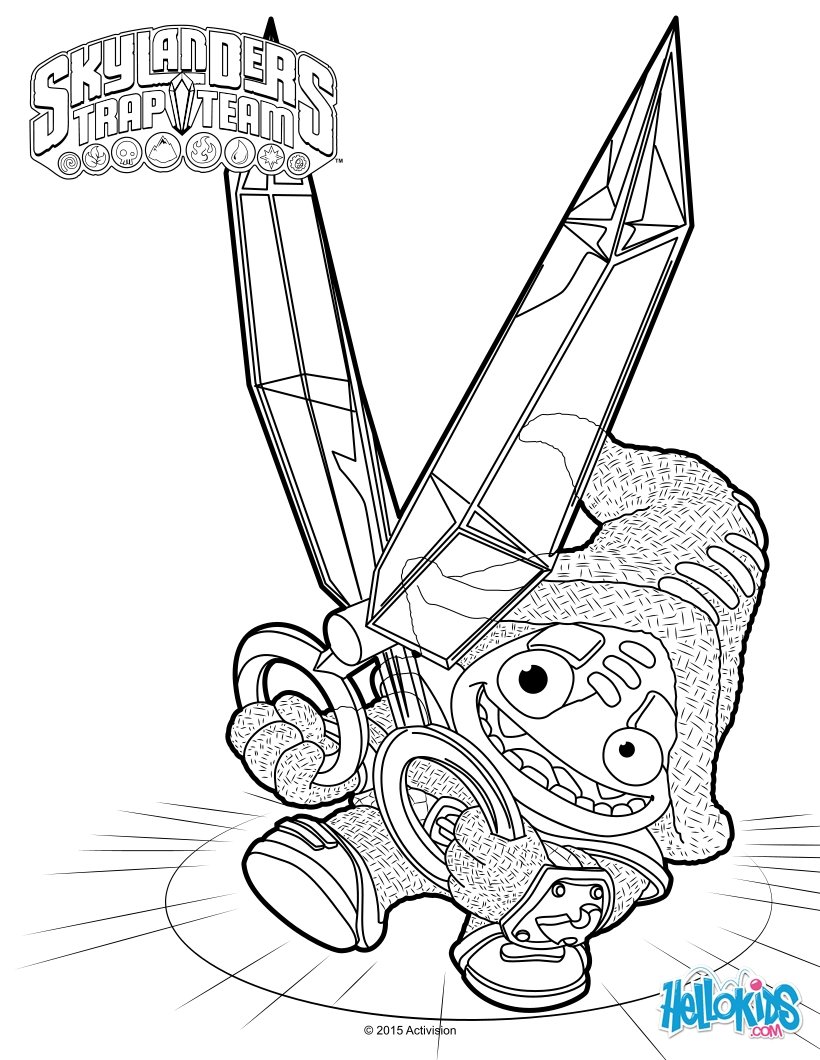 820x1060 Short Cut Coloring Sheet From Skylanders Video Games. More